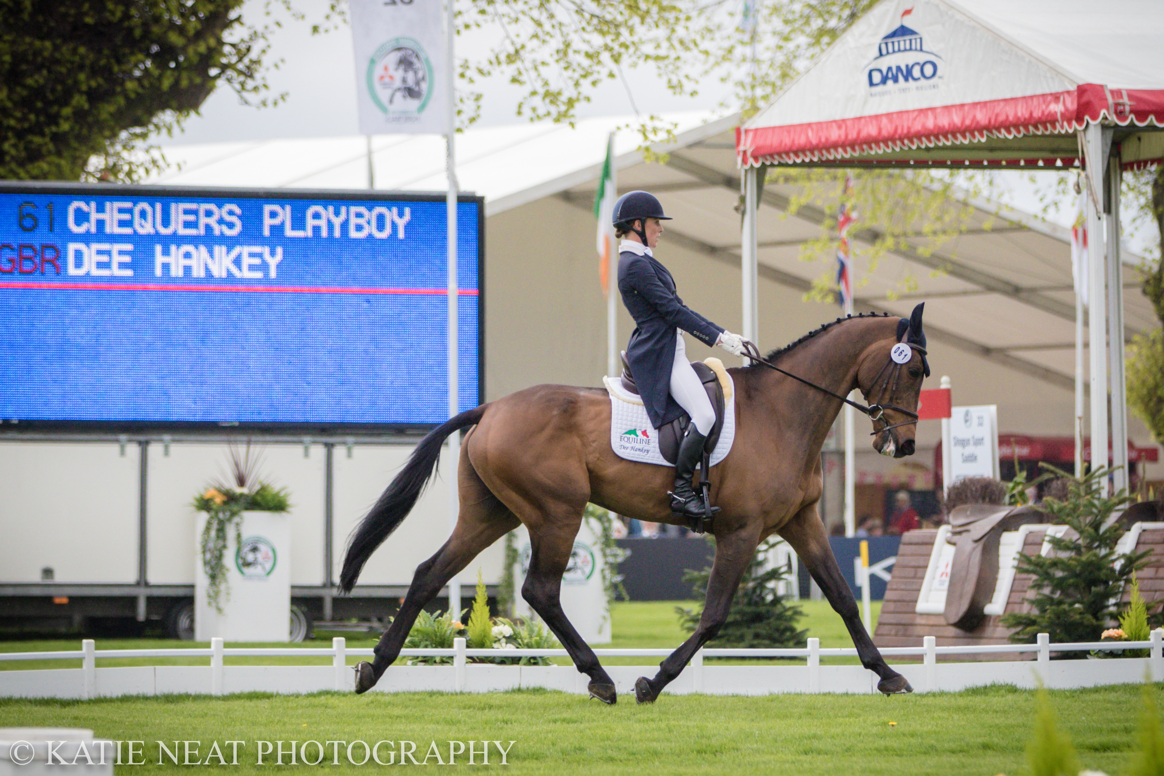 Dee Hankey and Chequers Playboy 2018 at Badminton