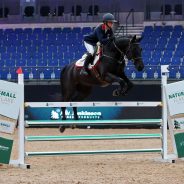 Lila Bremner, daughter of star impressionist Rory Bremner, triumphs at Liverpool International in the 1.25 Jump off