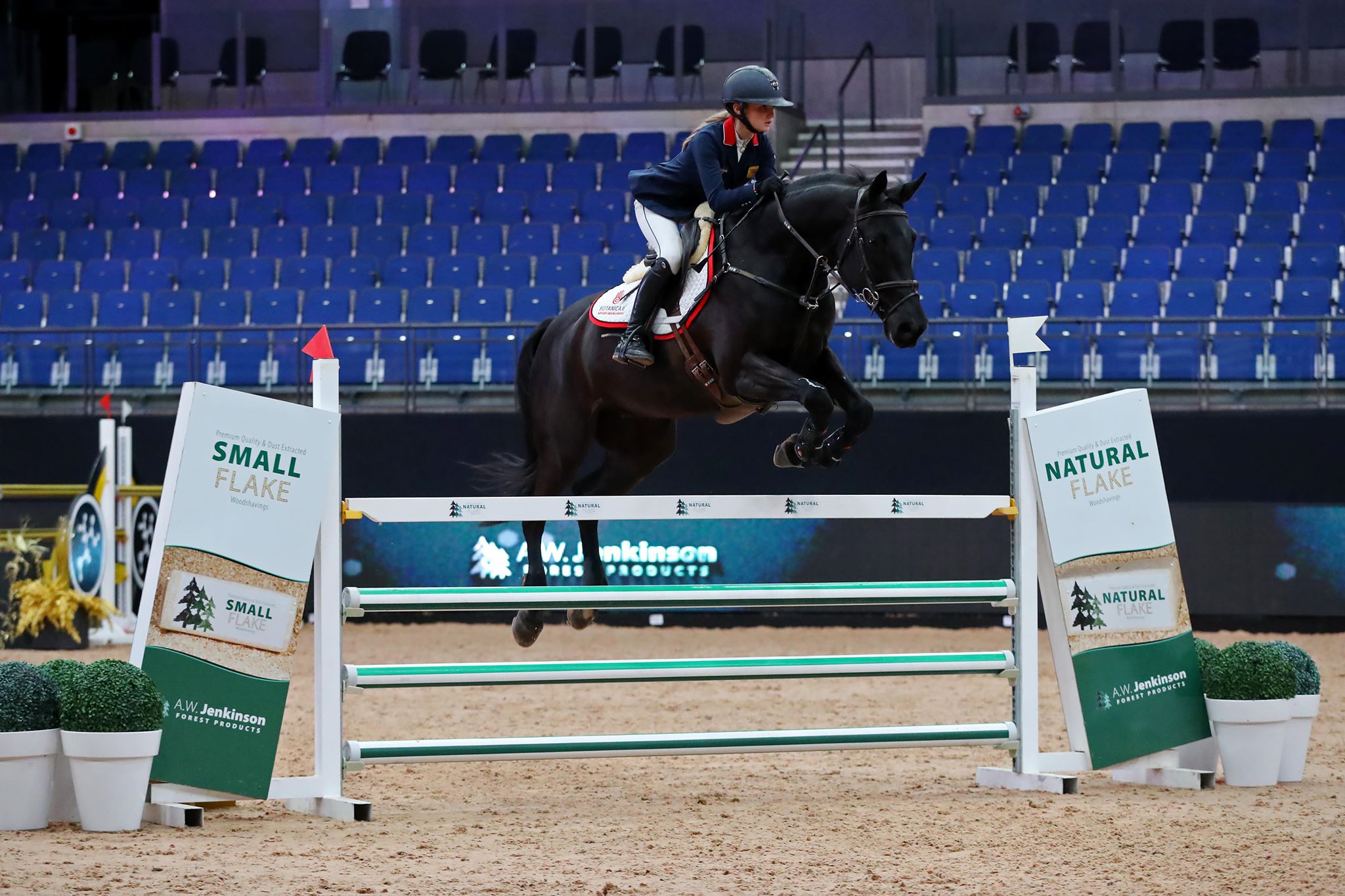 Lila Bremner, daughter of star impressionist Rory Bremner, triumphs at Liverpool International in the 1.25 Jump off