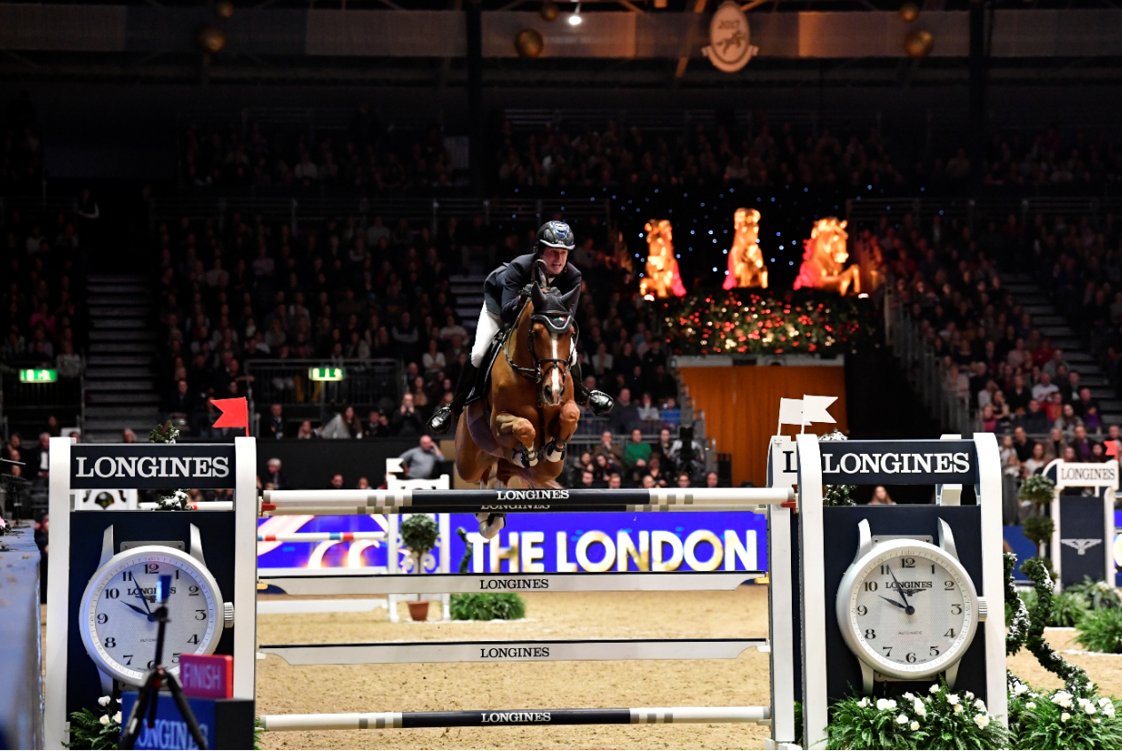 FULL SPEED AHEAD ON RACE NIGHT AT OLYMPIA, THE LONDON INTERNATIONAL HORSE SHOW